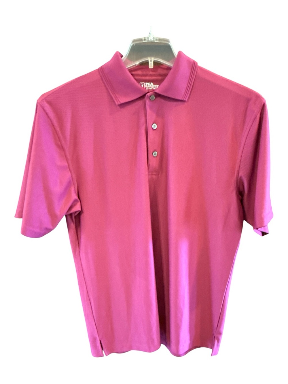 Men's Pink Polo Shirt by PGA Tour